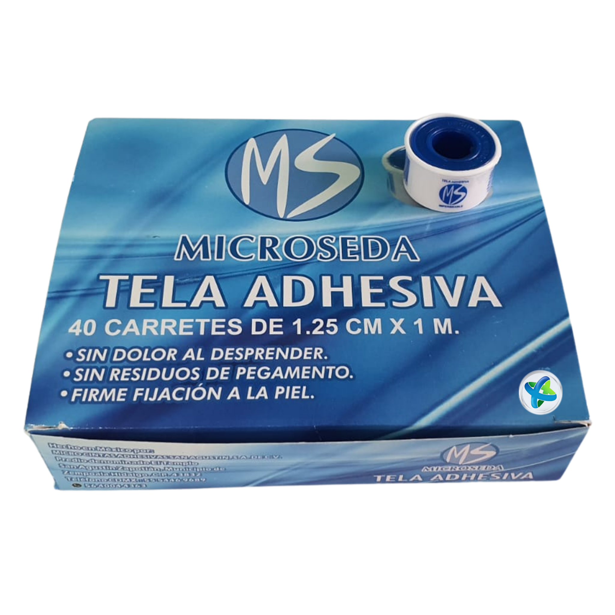 Tela Adhesiva Microseda® Carrete 1 m. Caja.