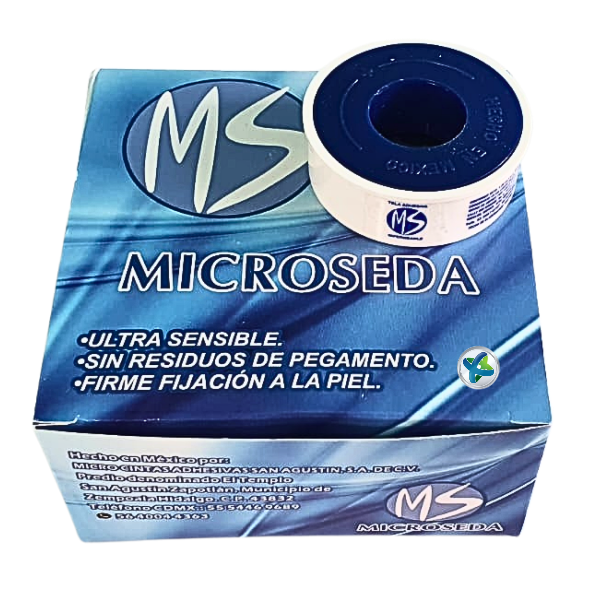 Tela Adhesiva Microseda® Carrete 5 mts. Caja.