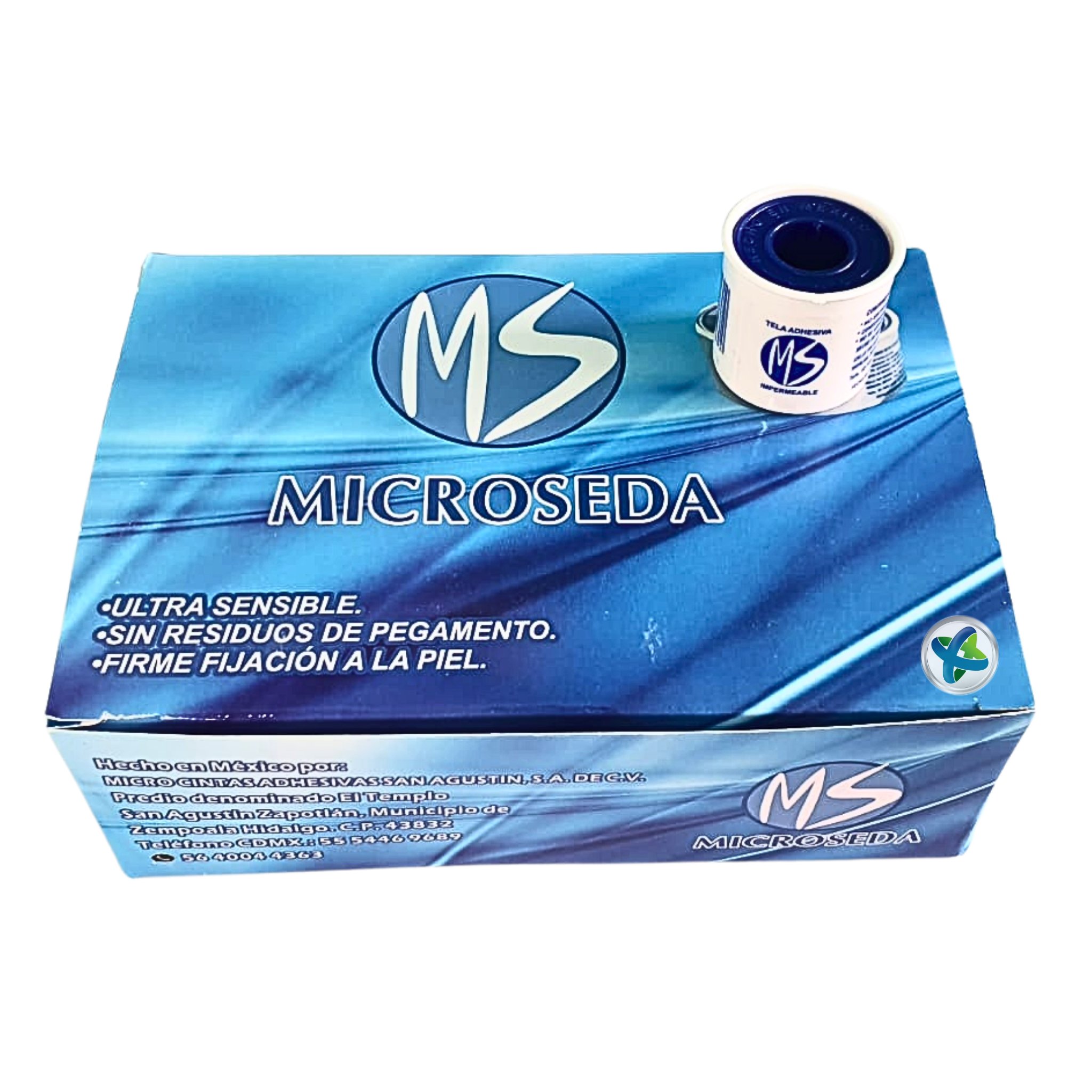 Tela Adhesiva Microseda® Carrete 1 m. Caja.
