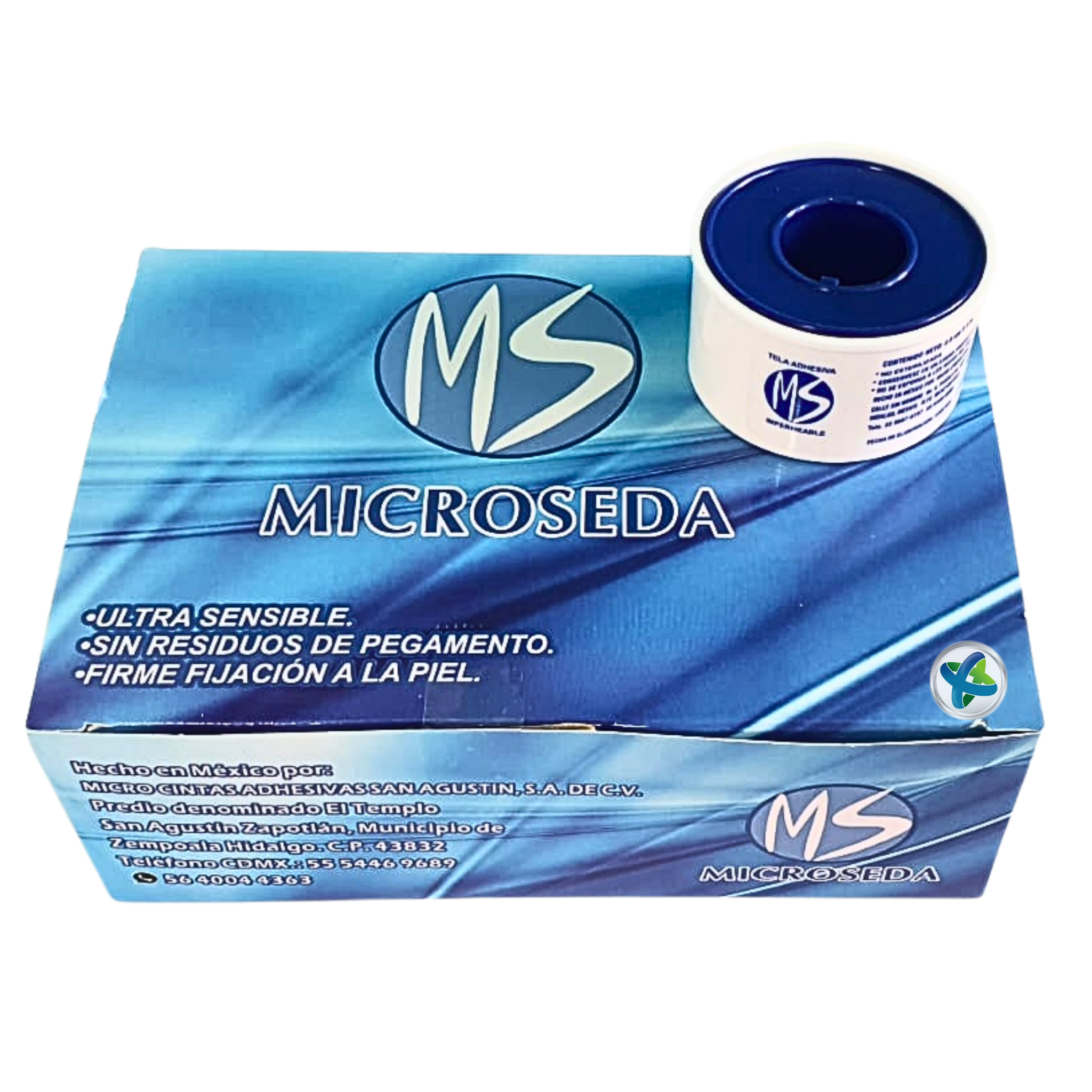 Tela Adhesiva Microseda® Carrete 5 mts. Caja.