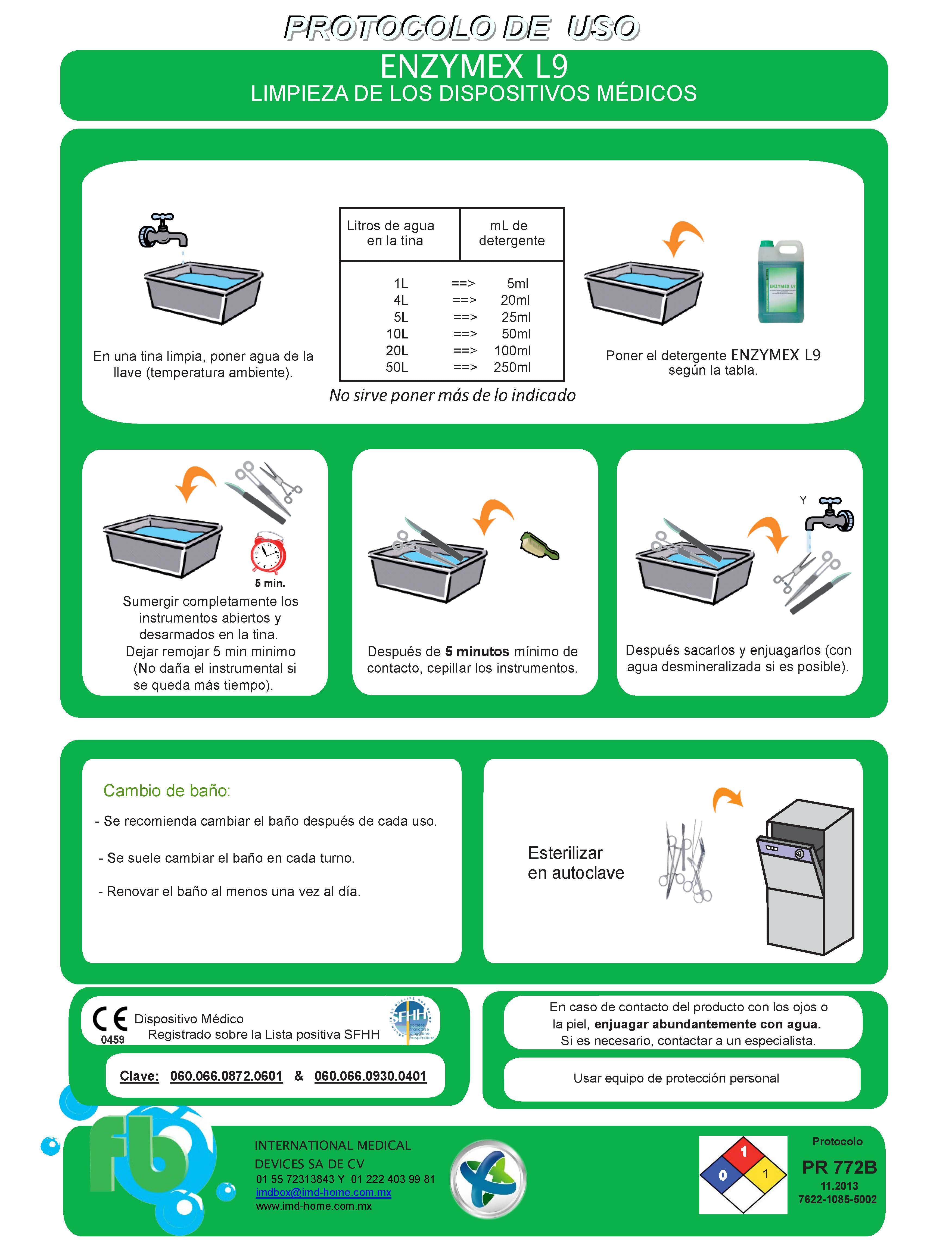 Detergente Enzimático Líquido. Enzymex L9®. Bidón / 5 lts.