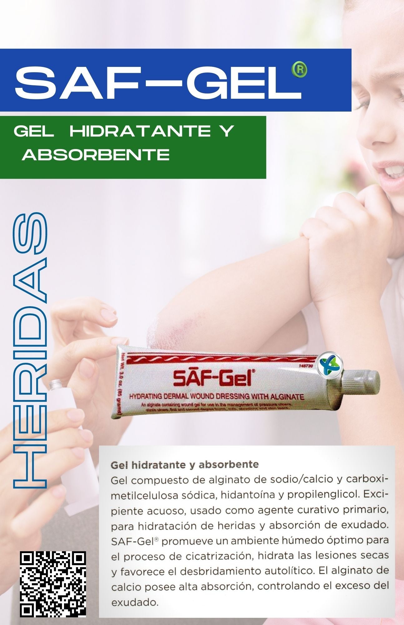 SAF- Gel®. Tubo/85 grs.    Gel cicatrizante, hidratante y absorbente
