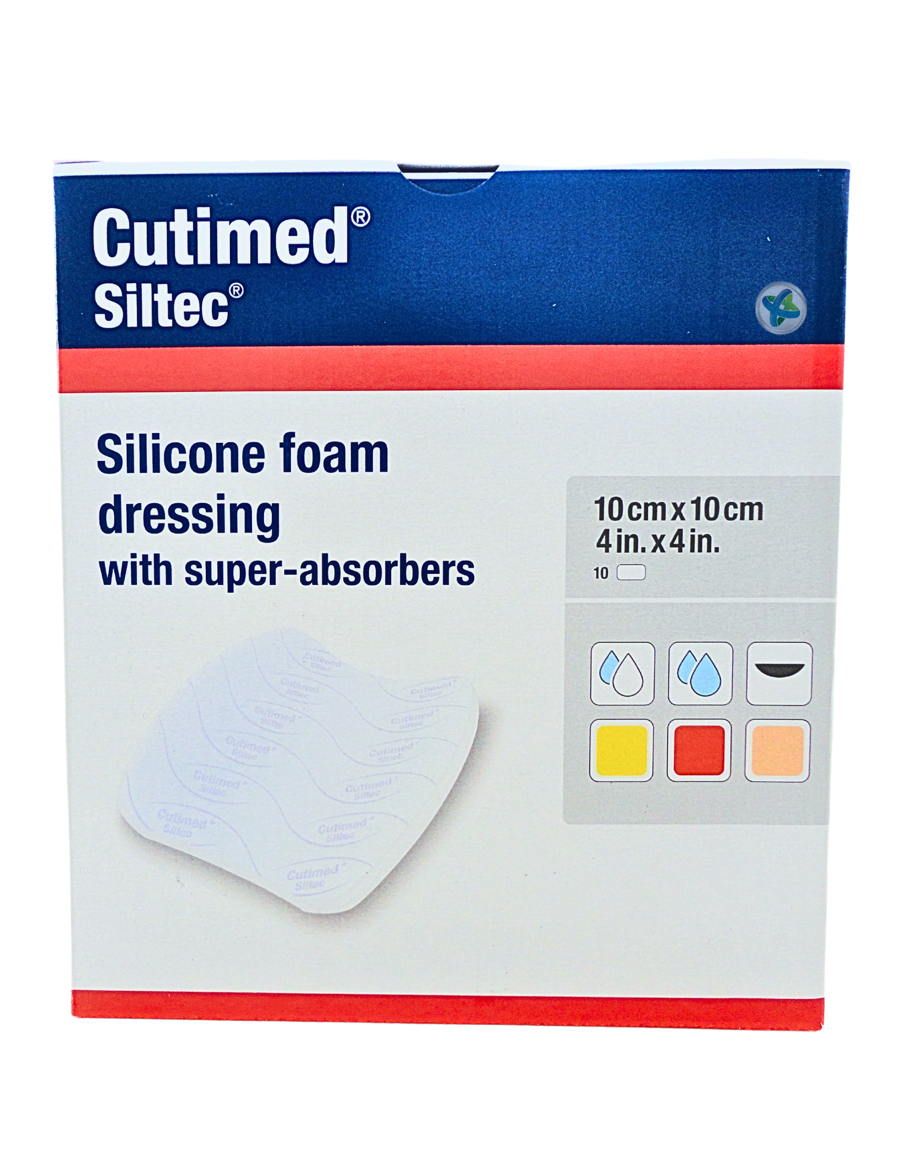 Cutimed® Siltec® 10 X 10 CM. Caja/10 Piezas.
