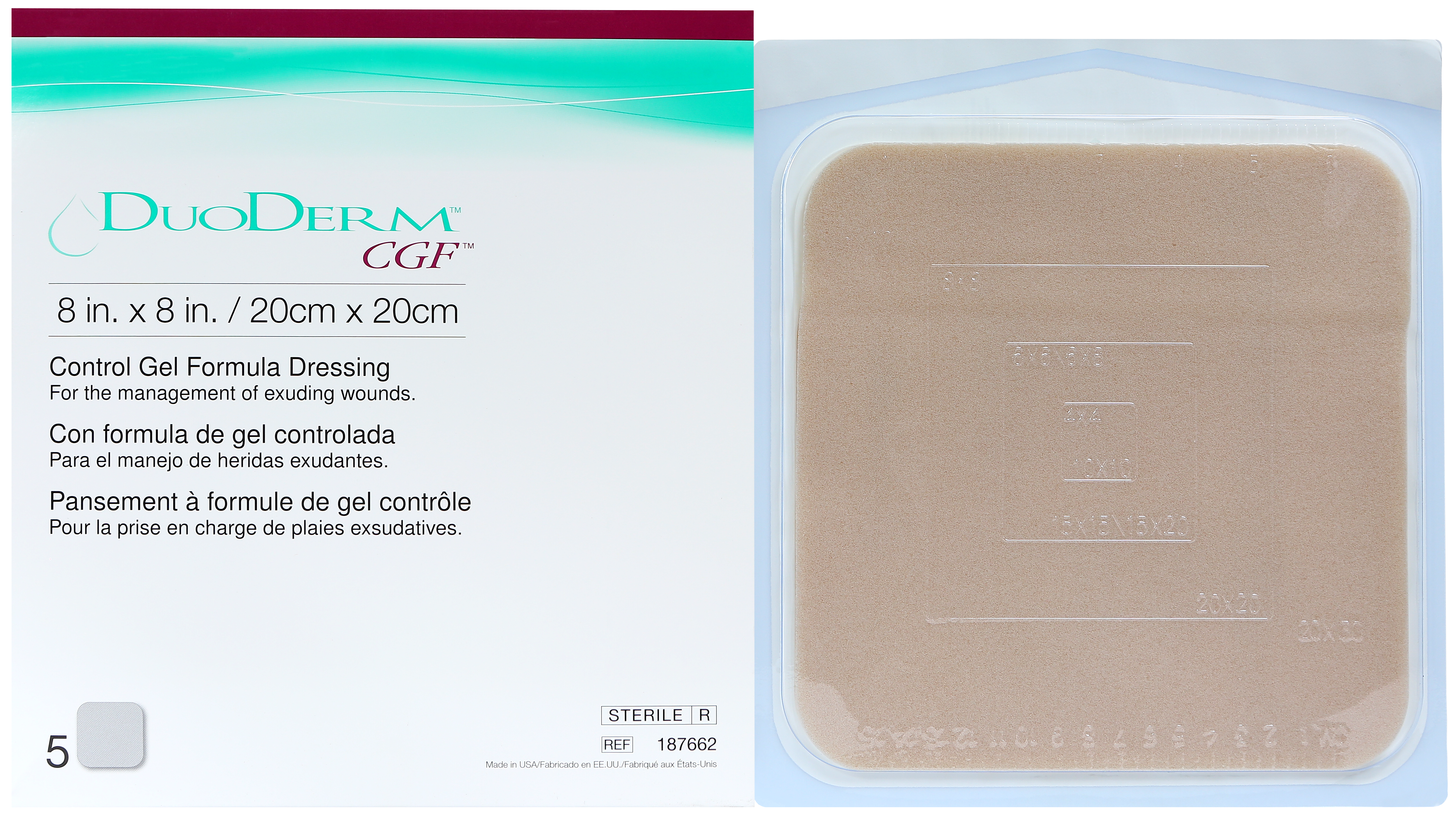 Apósito Heridas Hidrocoloide Exudativas DUODERM® CGF®