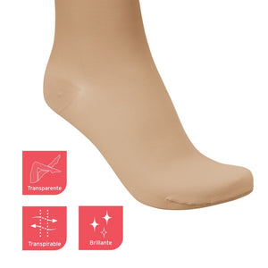 Media a la rodilla G Natural  (Beige)   20-30 mmHg.