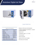 Autoclave digital de mesa. Elko®. Equipo.