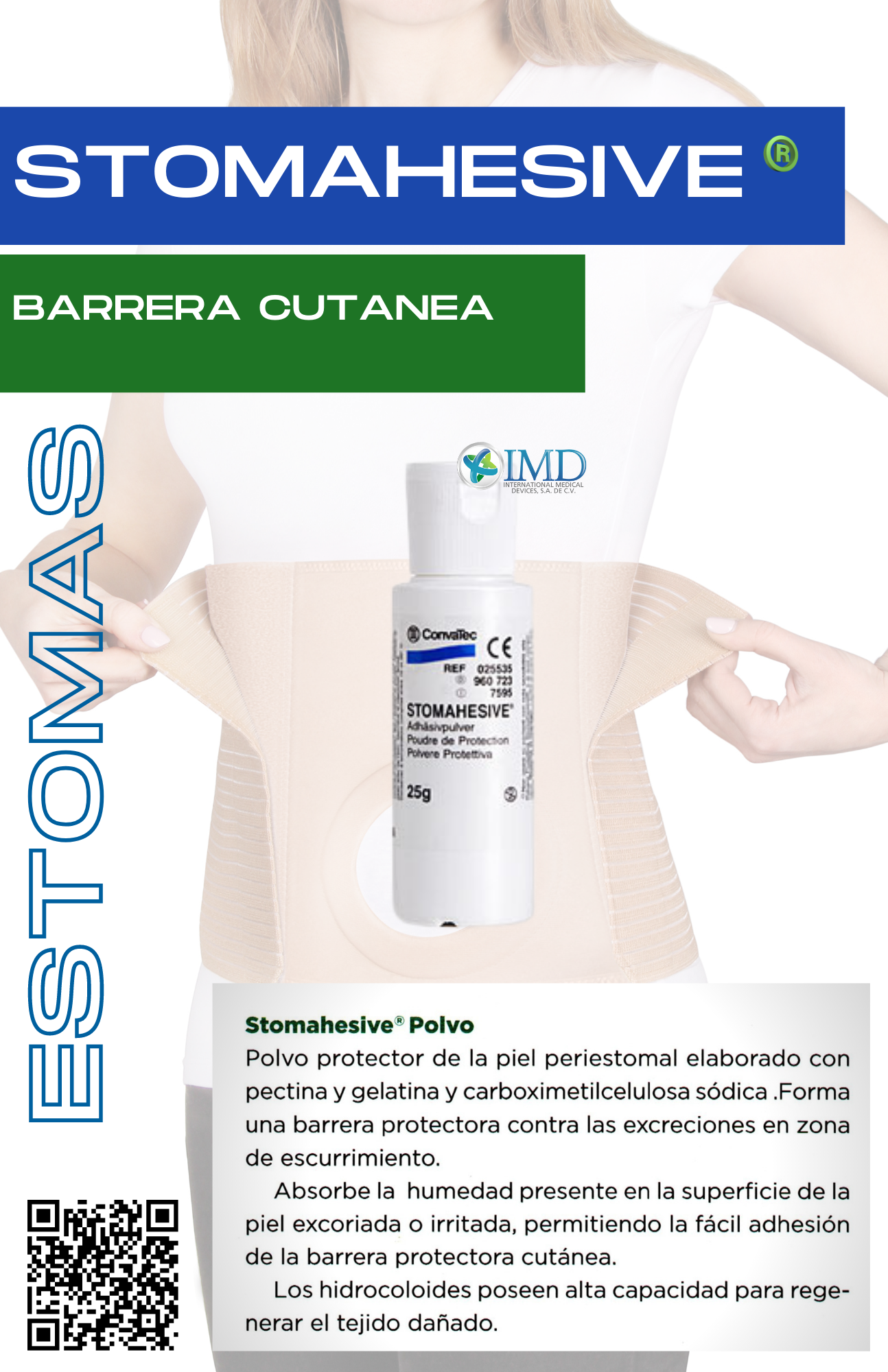 STOMAHESIVE® Polvo Protector. Fco/ 28.3 grs.