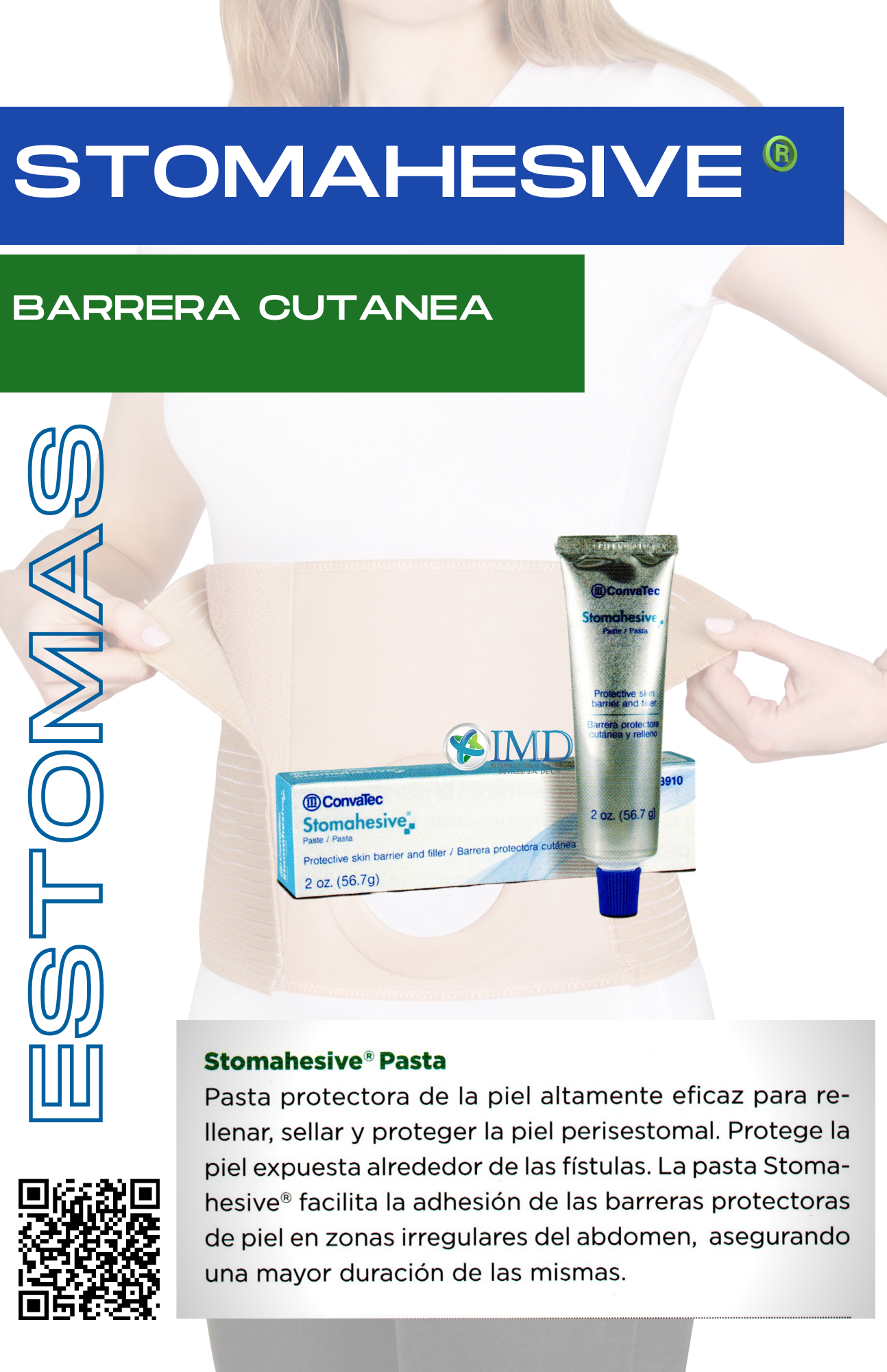Pasta protectora de piel STOMAHESIVE®. Tubo/56,7 grs.