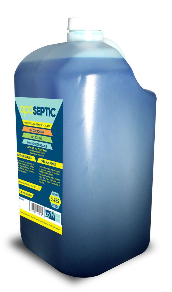 Desinfectante Ortoftaldehído Solución 0.55%. Opaseptic®. Galón.