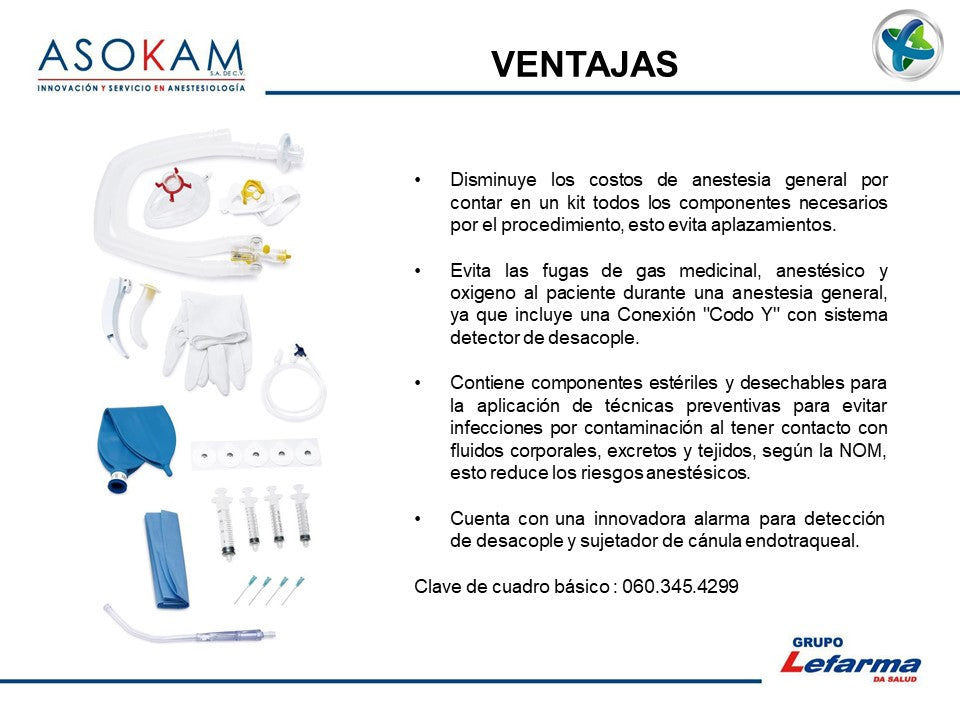 TesiaKit® Equipo para Anestesia General.